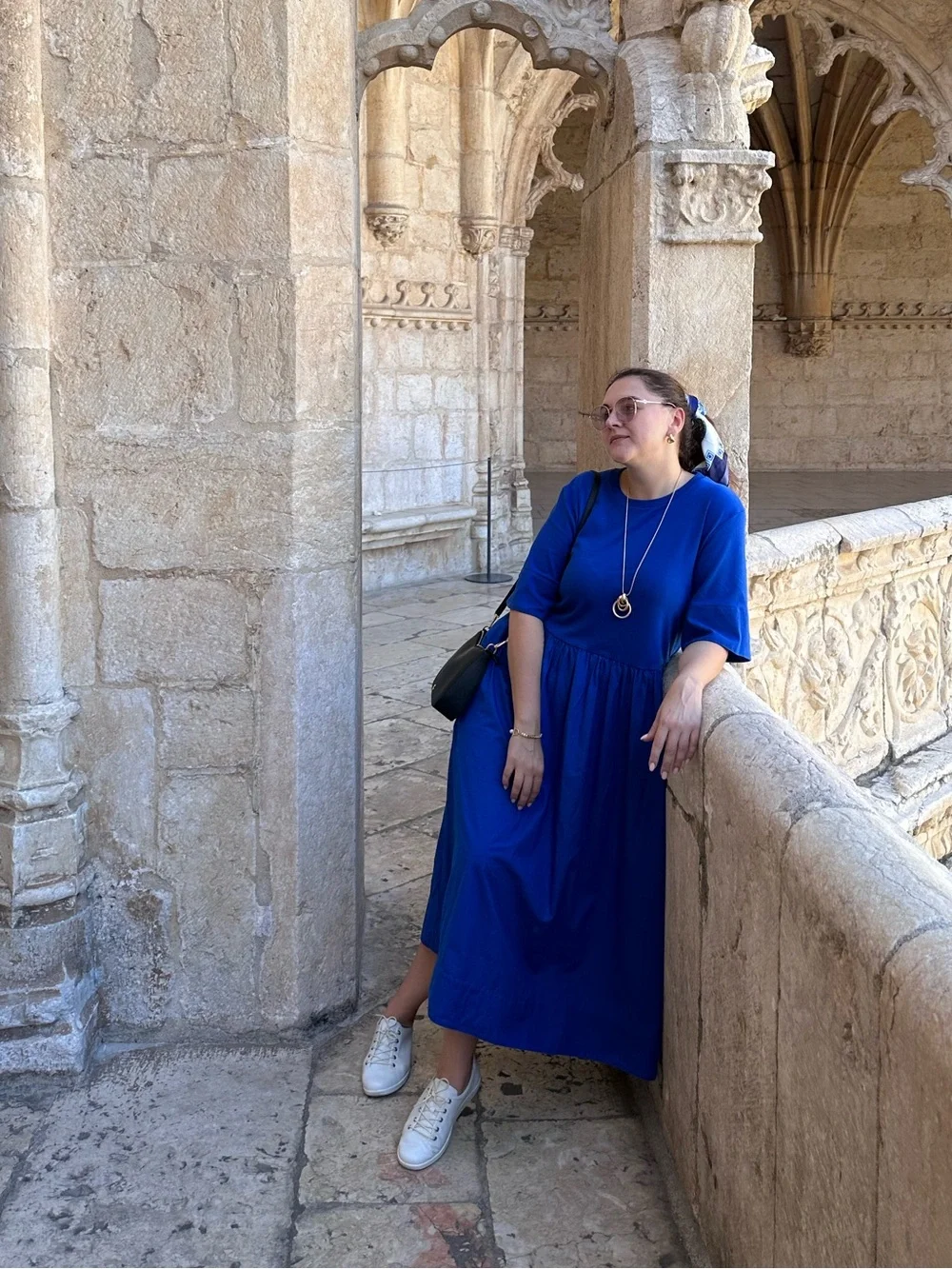 COS Women’s Royal Blue Midi Dress - Relaxed Fit - Picture 1 of 2